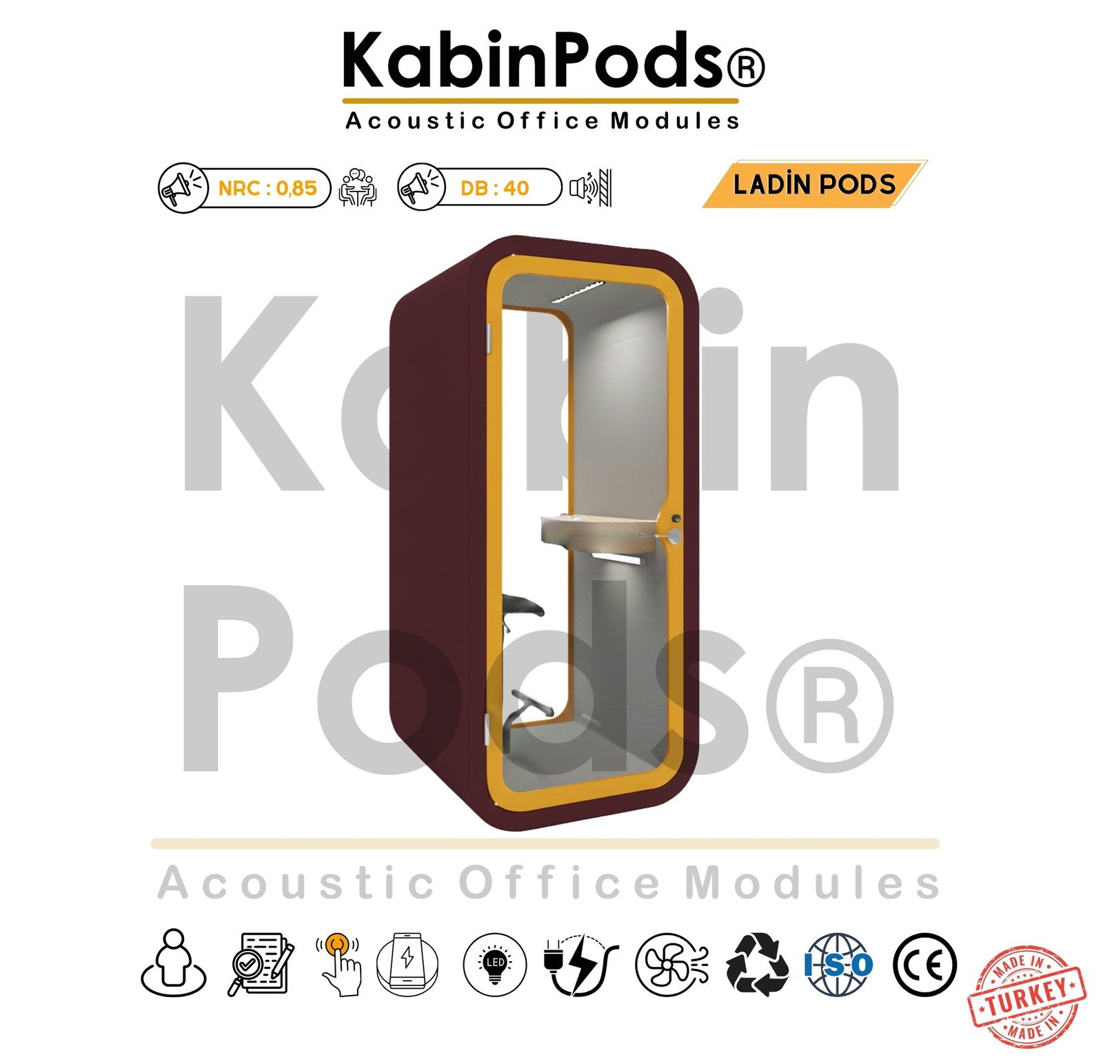 Akustik Telefon Kabini Detay - 8. Görsel - Ses Yalıtım Teknolojisi